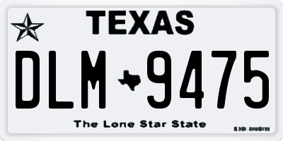 TX license plate DLM9475