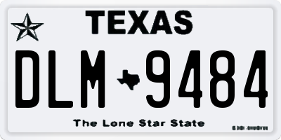 TX license plate DLM9484
