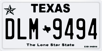 TX license plate DLM9494