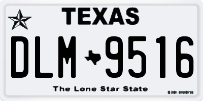 TX license plate DLM9516