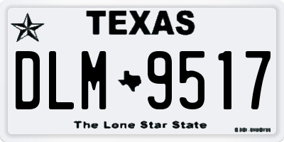 TX license plate DLM9517