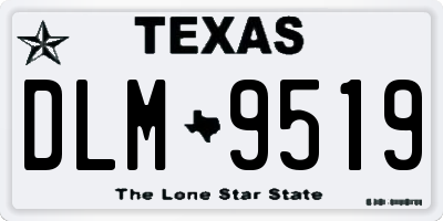 TX license plate DLM9519