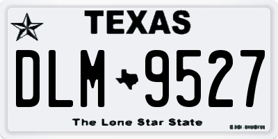 TX license plate DLM9527