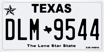 TX license plate DLM9544