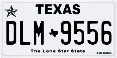 TX license plate DLM9556
