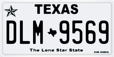 TX license plate DLM9569