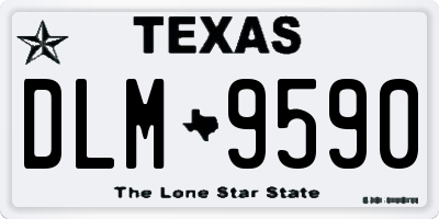 TX license plate DLM9590