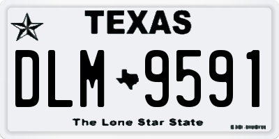TX license plate DLM9591