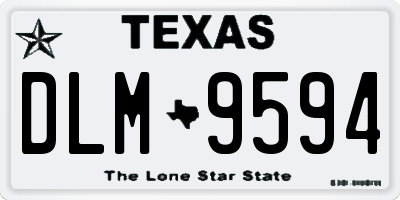TX license plate DLM9594