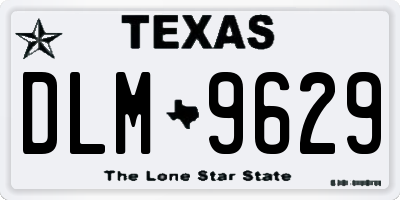 TX license plate DLM9629