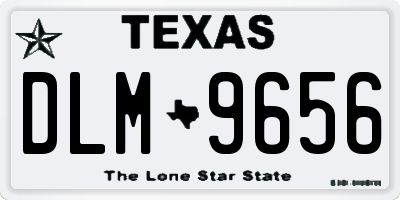 TX license plate DLM9656