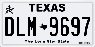 TX license plate DLM9697