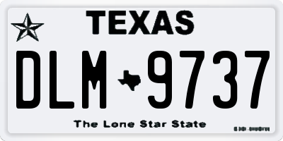 TX license plate DLM9737