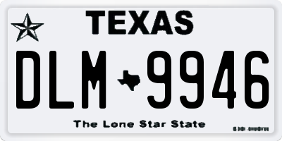 TX license plate DLM9946