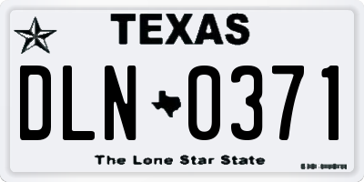 TX license plate DLN0371