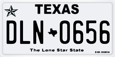 TX license plate DLN0656