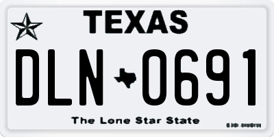 TX license plate DLN0691