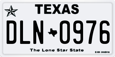 TX license plate DLN0976
