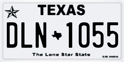 TX license plate DLN1055
