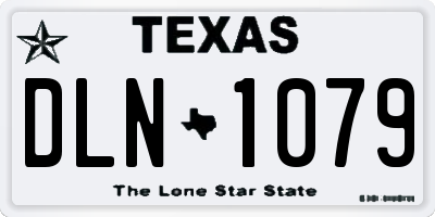 TX license plate DLN1079