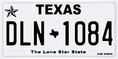 TX license plate DLN1084