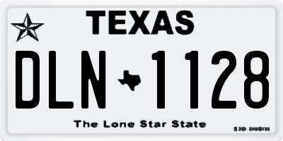 TX license plate DLN1128