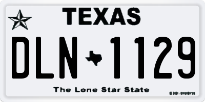 TX license plate DLN1129