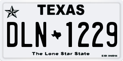 TX license plate DLN1229