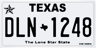 TX license plate DLN1248