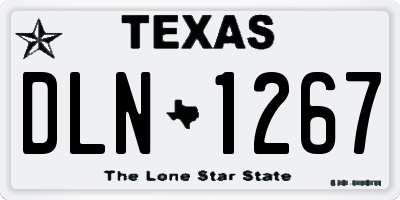 TX license plate DLN1267