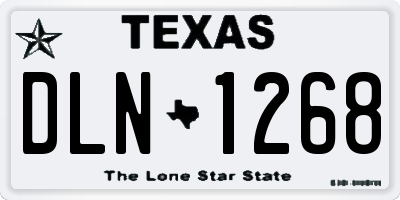 TX license plate DLN1268