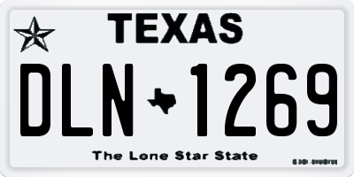 TX license plate DLN1269
