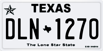 TX license plate DLN1270