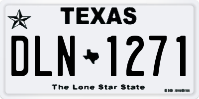 TX license plate DLN1271