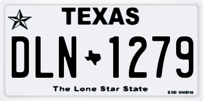 TX license plate DLN1279