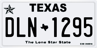 TX license plate DLN1295