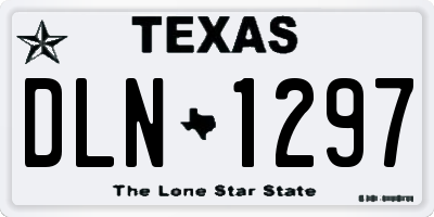 TX license plate DLN1297