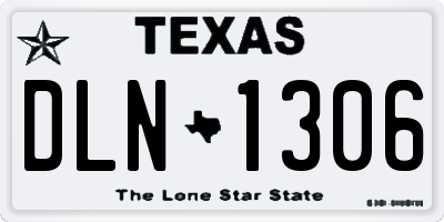 TX license plate DLN1306