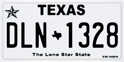 TX license plate DLN1328