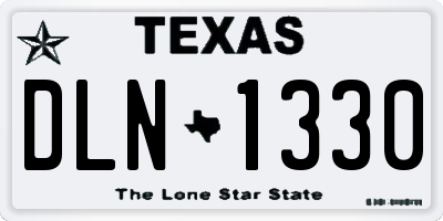 TX license plate DLN1330