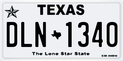 TX license plate DLN1340