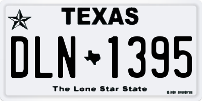 TX license plate DLN1395