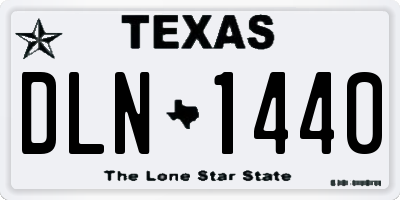 TX license plate DLN1440