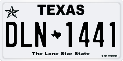 TX license plate DLN1441