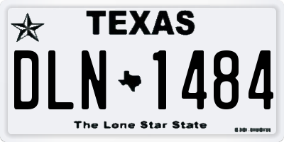 TX license plate DLN1484