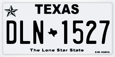 TX license plate DLN1527
