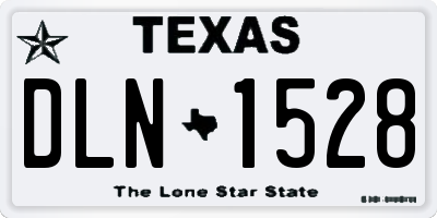 TX license plate DLN1528