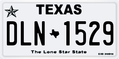 TX license plate DLN1529