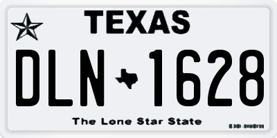 TX license plate DLN1628
