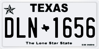 TX license plate DLN1656